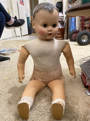 Vintage "AX" Madame Alexander Unbreakable/vinyl/rubber Doll Large Adorable - Picture 3 of 24