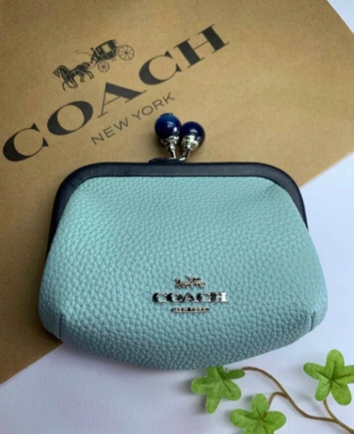 Coach baby blue purse new arrivals