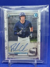 Ruben Cardenas 2020 Bowman Chrome Prospects 1st  AUTO - Tampa Bay Rays