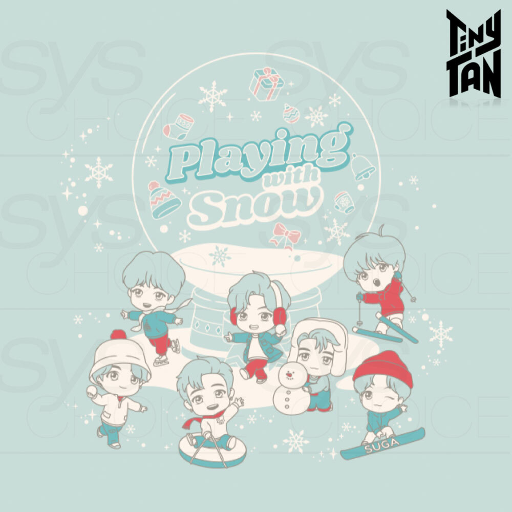 BTS TinyTAN Goods 2021 Winter Collection Playing with Snow Acrylic