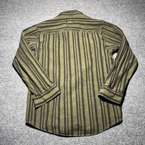 Vtg Cabela's Shirt Mens Medium Long Sleeve Button Up Striped 90s Grandpa - Picture 7 of 8