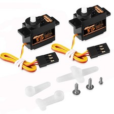 2PCS 5G Mini Digital Servo, Plastic Gear Micro RC Servos Motor Kit for 1/28 R...