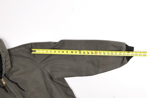 Vintage Carhartt J280 Moss Green Hooded Coat Bomber Large - Picture 10 of 10