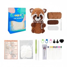 h&auml;kelset Roter Panda Komplettset H&auml;kelset Raccoon Komplettes Materialpaket