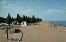 Leamington Ontario Canada Point Pele Natl Park Beach unused vintage postcard