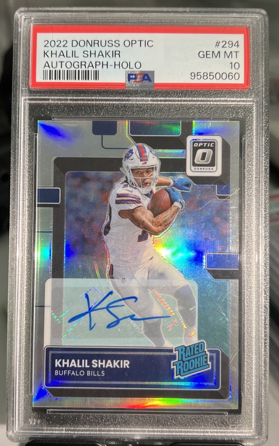 Khalil Shakir Panini Donruss Optic #294 Autograph