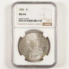1882 Morgan Dollar $1 MS64 NGC 31159