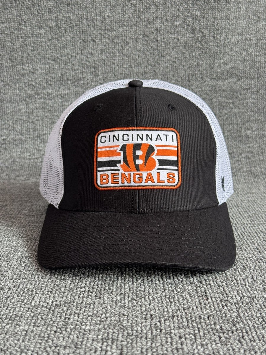 '47 Brand Cincinnati Bengals Trucker Strapback Black White Hat Retro NFL