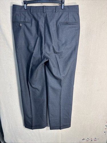 Tuta vintage senza marchio parigina grigio antracite (42L) 2 pezzi 37x31 polsino plissettato - Foto 16 di 18