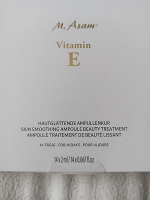 M. Asam Beauty, Vitamin E Ampullen, 14 Stück, Hautglättung, Nagelneu