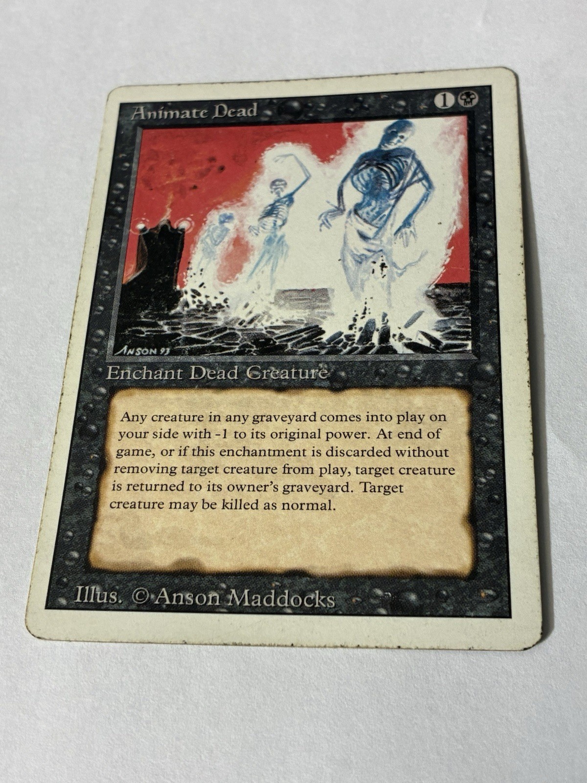 MTG  1994 Revised Edition Animate Dead Vintage MP M333