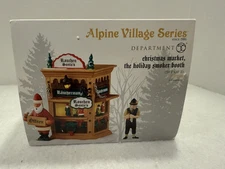 Dept 56 - Alpine Village - Christmas Market Holiday Smoker Booth - 4049188 EUC