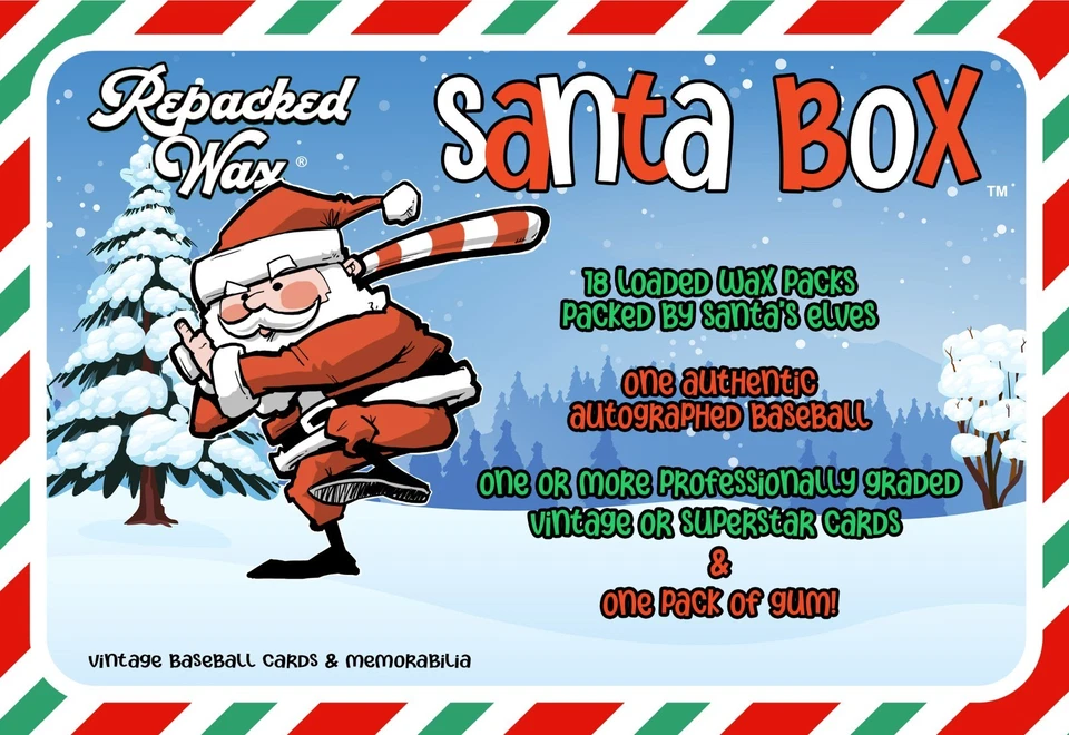 Santa Boxes - Repacked Wax – Wax Packs, Autographed Baseballs and Vintage Graded - Image 2 of 4