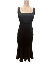 Lulus Black Shoulder Strap Dress Medium
