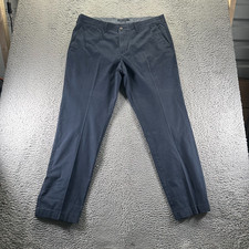 Tommy Hilfiger Pant Mens 38x32 Blue Cotton Chino Straight Preppy Business Career