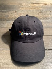 Vintage Microsoft Cotton Adjustable Strapback Dad Hat Baseball Cap