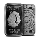 Aztec Calendar Silver Bar - 1 oz .999-Silver