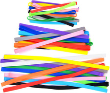 36 Pieces Silicone Rubber Bands Colorful Elastic Rubber Wrapping Bands