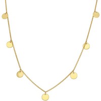Trendor Schmuck Damen-Halskette 925 Silber Vergoldet 68743