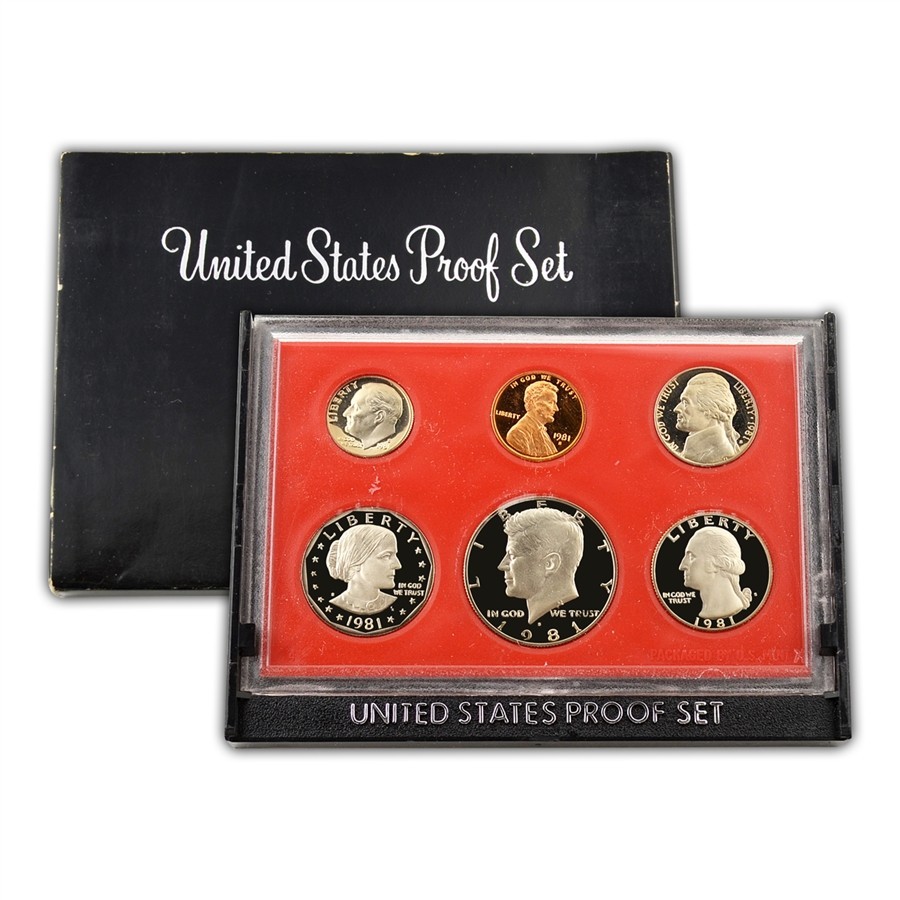 1981 U.S. Mint Proof Set with Box *JE