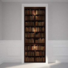 Modern Art 3D Door Sticker, Peel and Stick Vinyl Door Mural Mural Decals for ...