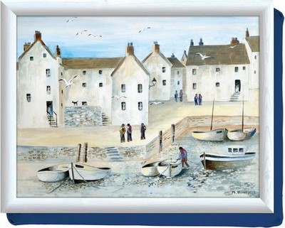 Cornish Harbour Lap Tray mit Kissen 44x34cm robust Sitzsack Polstertablett