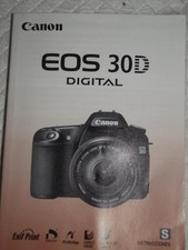 ORIGINAL CANON SPANISH INSTRUCTION MANUAL FOR CANON EOS 30D DIGITAL CAMERA