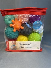 INFANTINO 10 Textured Multi Ball Set Sensory Stimulating Age 0-6 Months NEW!!