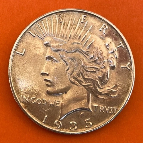 ESTATE FIND good looking coin 1935 S Peace Silver Dollar 90% San Francisco Mint