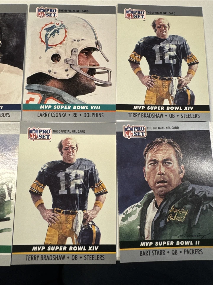 1990 ProSet 3 Joe Montana Super Bowl MVP'S и 1 Джерри Райс карты, #16,19,24,24. - Изображение 3 из 3