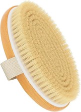 Dry Brushing Body Brush with Soft and Stiff Natural Bristles, Body Exfoliating