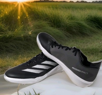 adidas Adizero Impact BSB Metal Baseball Cleats Men's Size 16 Black/Gray (ID0969
