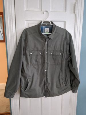 Alpine Design Flannel Lined Shirt Jacket Gray Chore Shirt  XXL Warm Workwear