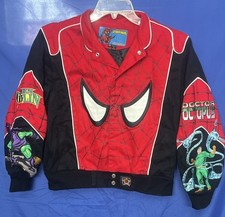 Kids Jacket JH DESIGN Black/Red SPIDERMAN Green Goblin MARVEL Doc Octopus 11-12