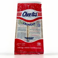 Vintage Cheetos Bag Potato Chip Junk Food Frito Lay 80s Empty Tortilla Snack