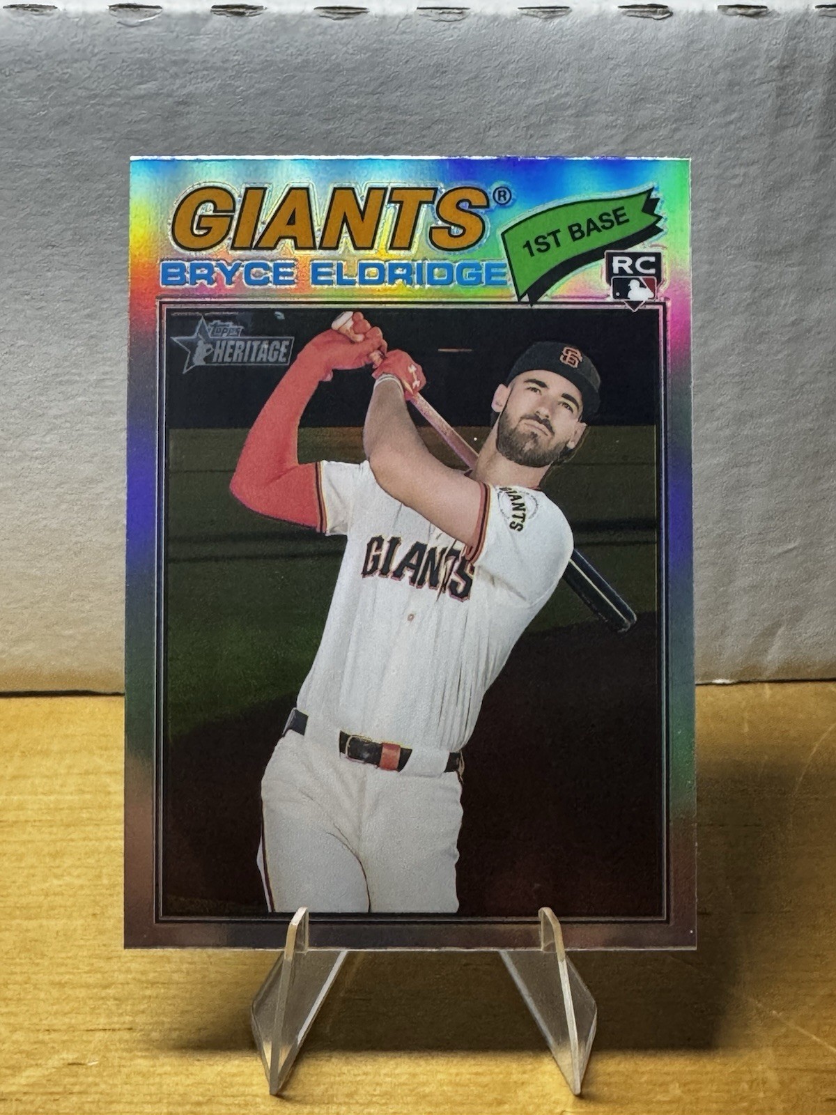 #310 Bryce Eldridge (RC) Chrome Refractors - 2026 Topps Heritage - Giants