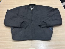 Workrite FR Bulwark Jacket Men's Large Black Flame Resistant Workwear Full Zip