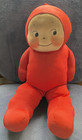 Antique Rose O'Neill "Cuddle Kewpie" Red Jersey With Original Label 13 Inch !
