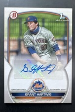 2023 Bowman Prospect Auto Grant Hartwig #PPA-GH
