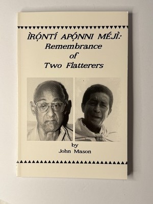 IRONTI APONNI MEJI: REMEMBRANCE OF TWO FLATTERERS By John Mason NEW with cds