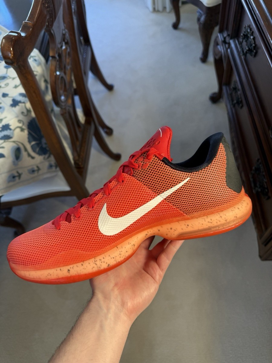 Nike Kobe 10 X Low Lava Majors 2015 Crimson Size 13 Sneakers Shoes