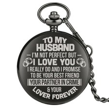 Pocket Watch Quartz Men Women Watch Husband Belt Fashion Free Shipping