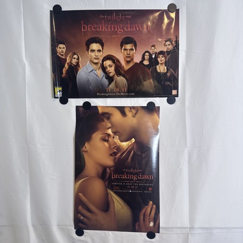 Lot de 3 affiches promotionnelles Twilight Breaking Dawn partie 1 11x17 exclusivité SDCC 2011 - Photo 4/15