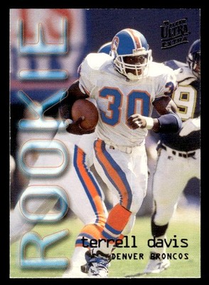 Terrell Davis 1995 Fleer Ultra RC #430 Denver Broncos ESE