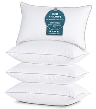 Casa Platino Pillows Standard Size Set of 4   Soft  Medium Standard Bed Pillow,