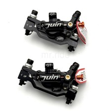 JUIN GT-P 4 Pistons Light Weight Hydraulic Road/CX Bike Disc Brake Caliper Black