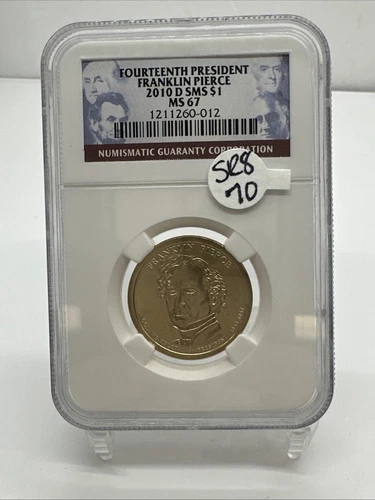 2010 P SMS $1 Franklin Pierce Fourteenth President NGC MS67 POS A SR8-70
