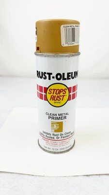 VINTAGE RUST-OLEUM SPRAY PAINT - CLEAN METAL PRIMER - EMPTY - COLLECTORS ITEM