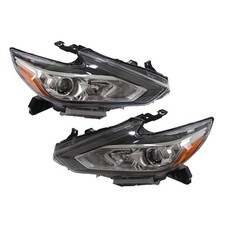 Pair Headlight Assembly LH & RH Halogen Headlamps