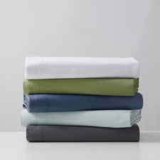 Fitted Sheet Only 1000 TC Egyptian Cotton Solid Stripe Colors US Stock